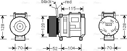 Ava Quality Cooling JDAK002 - Компресор, климатизация vvparts.bg