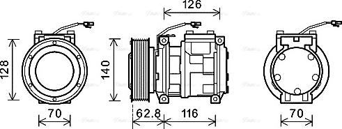 Ava Quality Cooling JDAK014 - Компресор, климатизация vvparts.bg