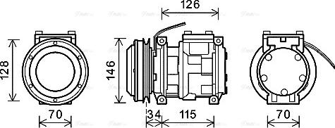 Ava Quality Cooling JDAK015 - Компресор, климатизация vvparts.bg