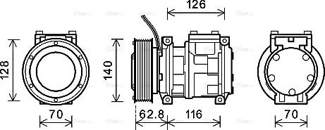 Ava Quality Cooling JDAK026 - Компресор, климатизация vvparts.bg