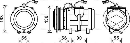 Ava Quality Cooling JDAK021 - Компресор, климатизация vvparts.bg