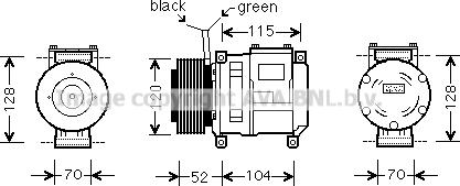 Ava Quality Cooling JDK022 - Компресор, климатизация vvparts.bg