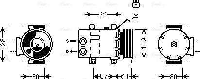 Ava Quality Cooling JEAK047 - Компресор, климатизация vvparts.bg