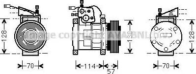 Ava Quality Cooling JE K034 - Компресор, климатизация vvparts.bg