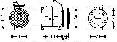 Ava Quality Cooling JEAK034 - Компресор, климатизация vvparts.bg