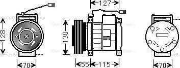 Ava Quality Cooling JEAK032 - Компресор, климатизация vvparts.bg