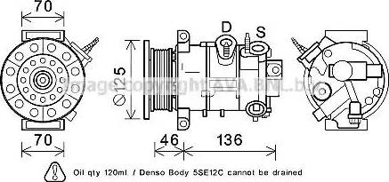 Ava Quality Cooling JEK067 - Компресор, климатизация vvparts.bg