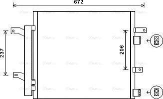 Ava Quality Cooling JR5056D - Кондензатор, климатизация vvparts.bg