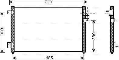 Ava Quality Cooling JR 5036 - Кондензатор, климатизация vvparts.bg