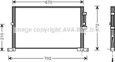 Ava Quality Cooling JR 5032 - Кондензатор, климатизация vvparts.bg