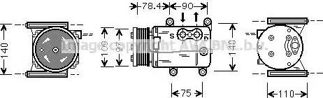 Ava Quality Cooling JR K026 - Компресор, климатизация vvparts.bg