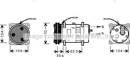 Ava Quality Cooling JR K024 - Компресор, климатизация vvparts.bg