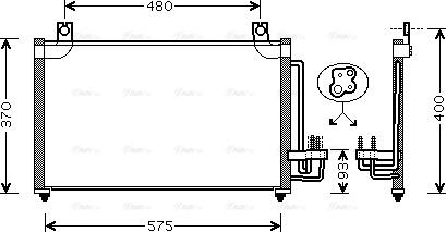 Ava Quality Cooling KA5031 - Кондензатор, климатизация vvparts.bg