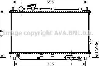 Ava Quality Cooling KA2059 - Радиатор, охлаждане на двигателя vvparts.bg