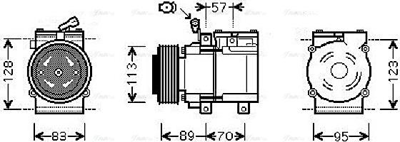 Ava Quality Cooling KAAK137 - Компресор, климатизация vvparts.bg