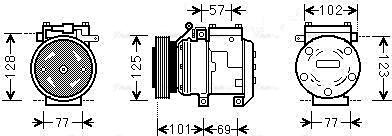 Ava Quality Cooling KAAK211 - Компресор, климатизация vvparts.bg