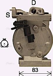 Ava Quality Cooling KAK298 - Компресор, климатизация vvparts.bg