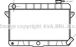 Ava Quality Cooling LA2012 - Радиатор, охлаждане на двигателя vvparts.bg