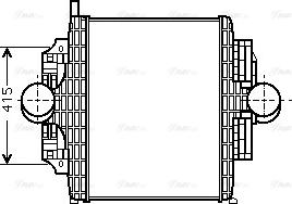 Ava Quality Cooling ME4219 - Интеркулер (охладител за въздуха на турбината) vvparts.bg