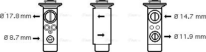 Ava Quality Cooling ME1256 - Разширителен клапан, климатизация vvparts.bg