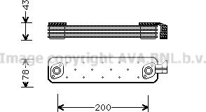 Ava Quality Cooling ME3002 - Маслен радиатор, двигателно масло vvparts.bg