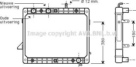 Ava Quality Cooling ME2121 - Радиатор, охлаждане на двигателя vvparts.bg