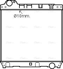 Ava Quality Cooling ME2176N - Радиатор, охлаждане на двигателя vvparts.bg