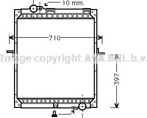 Ava Quality Cooling ME 2171 - Радиатор, охлаждане на двигателя vvparts.bg