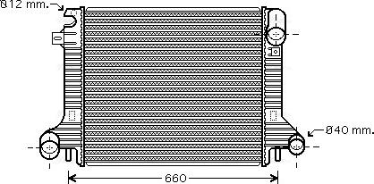 Ava Quality Cooling ME2206 - Радиатор, охлаждане на двигателя vvparts.bg