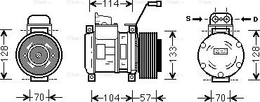 Ava Quality Cooling MEAK190 - Компресор, климатизация vvparts.bg