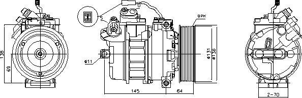 Ava Quality Cooling MEAK357 - Компресор, климатизация vvparts.bg