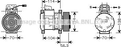 Ava Quality Cooling ME K227 - Компресор, климатизация vvparts.bg