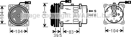 Ava Quality Cooling MFK004 - Компресор, климатизация vvparts.bg