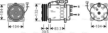 Ava Quality Cooling MNAK047 - Компресор, климатизация vvparts.bg