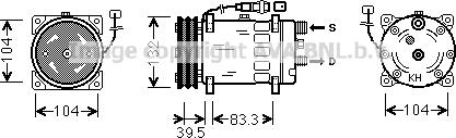 Ava Quality Cooling MNK047 - Компресор, климатизация vvparts.bg