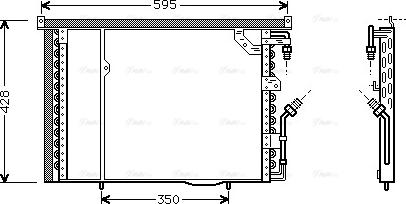 Ava Quality Cooling MS 5195 - Кондензатор, климатизация vvparts.bg