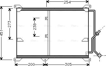 Ava Quality Cooling MS 5197 - Кондензатор, климатизация vvparts.bg