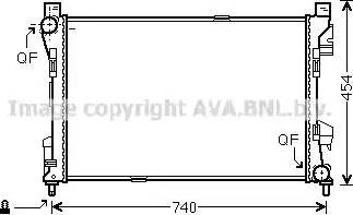 Ava Quality Cooling MS 2463 - Радиатор, охлаждане на двигателя vvparts.bg