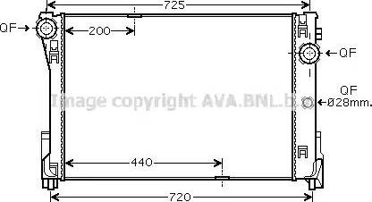 Ava Quality Cooling MS 2474 - Радиатор, охлаждане на двигателя vvparts.bg