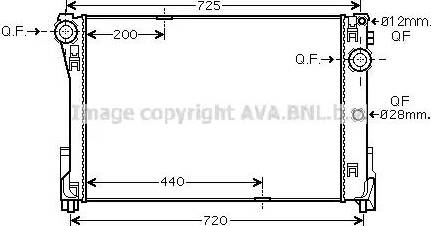 Ava Quality Cooling MS2591 - Радиатор, охлаждане на двигателя vvparts.bg