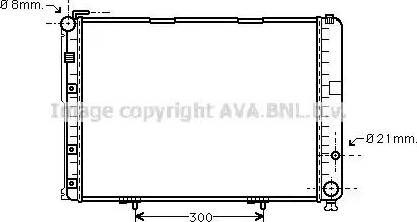 Ava Quality Cooling MS2553 - Радиатор, охлаждане на двигателя vvparts.bg