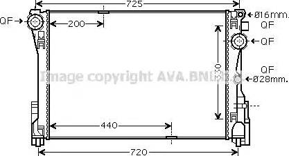 Ava Quality Cooling MS2575 - Радиатор, охлаждане на двигателя vvparts.bg