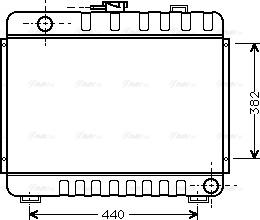 Ava Quality Cooling MS 2045 - Радиатор, охлаждане на двигателя vvparts.bg