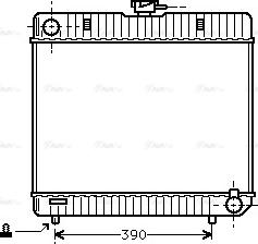 Ava Quality Cooling MS 2042 - Радиатор, охлаждане на двигателя vvparts.bg