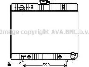 Ava Quality Cooling MS 2055 - Радиатор, охлаждане на двигателя vvparts.bg