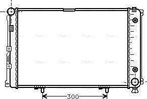 Ava Quality Cooling MS 2061 - Радиатор, охлаждане на двигателя vvparts.bg