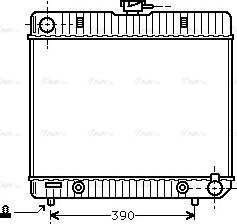 Ava Quality Cooling MS 2063 - Радиатор, охлаждане на двигателя vvparts.bg