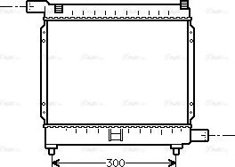 Ava Quality Cooling MS 2039 - Радиатор, охлаждане на двигателя vvparts.bg