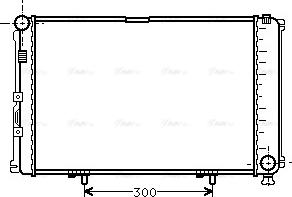 Ava Quality Cooling MS 2078 - Радиатор, охлаждане на двигателя vvparts.bg