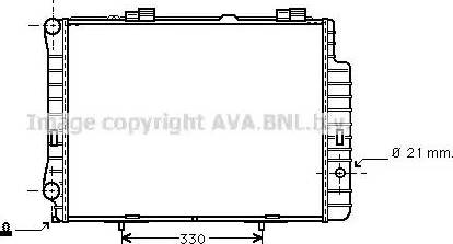 Ava Quality Cooling MS 2192 - Радиатор, охлаждане на двигателя vvparts.bg